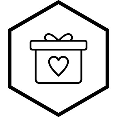 Gift Simgesi Moda Biçiminde İzole Arkaplan