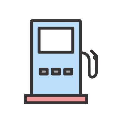 Yol simgesi, vektör illüstrasyonu