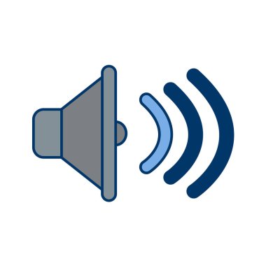 Multimedya düz simgesi beyaz arkaplanda izole edildi