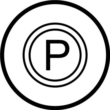 Yol simgesi, vektör illüstrasyonu