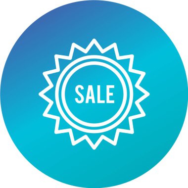 Satış simgesinin vektör illüstrasyonu