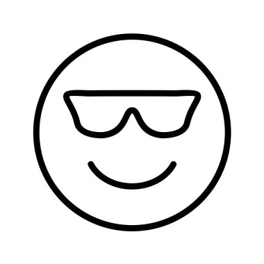 Moda Biçimli Emoji Simgesi İzole Arkaplan 