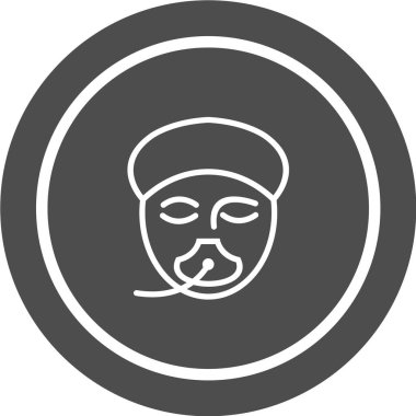 korsan maskesi vektör illüstrasyonu