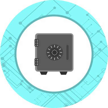 Moda Biçimli Kasa Simgesi İzole Arkaplan