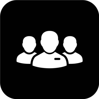 İnsan kaynakları yönetim simgesi, vektör illüstrasyonu