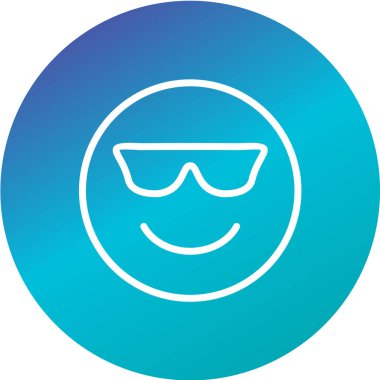 Moda Biçimli Emoji Simgesi İzole Arkaplan 