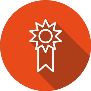 Kırmızı ödülün vektör simgesi