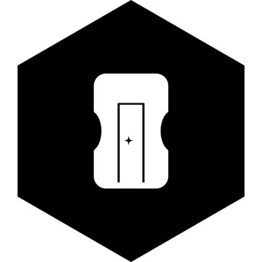 Moda Biçimli Keskinleştirici Simgesi İzole Arkaplan