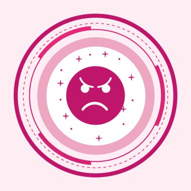 Öfkeli Duygusal Simge Moda Tarzı İzole Arkaplan