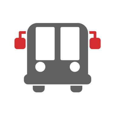 bus simgesi vektör illüstrasyonu