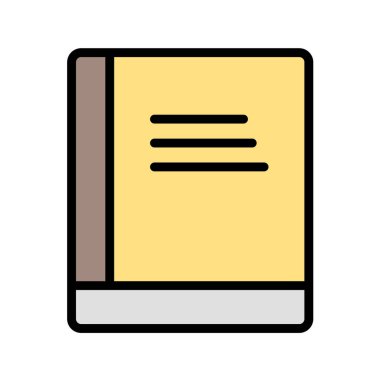 kitap simgesi vektör illüstrasyonu