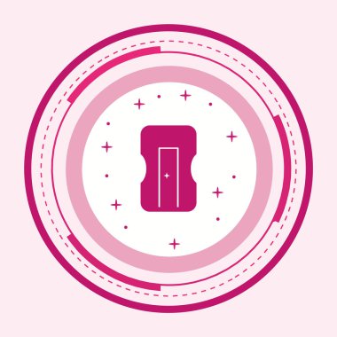 Keskinleştirici Simgesi Moda Biçiminde İzole Arka Gruplandırılmış