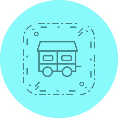 Mobil Ev Simgesi Moda Biçimli İzole Arkaplan