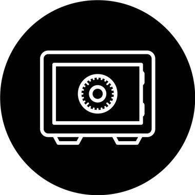 Güvenli ikon. Web için bilgisayar vektör simgelerinin düz çizimi