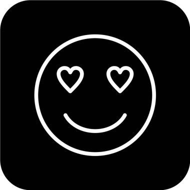 Gülümseme simgesi, vektör illüstrasyonu