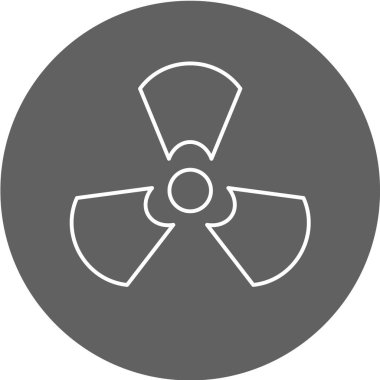 radyasyon işareti vektör simgesi