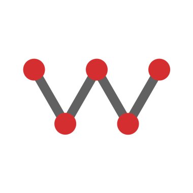 Molekül simgesi. vektör illüstrasyonu