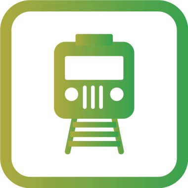 tren simgesi vektör illüstrasyonu