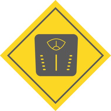 Moda Biçimli Ayrı Arkaplanda Ağırlık Makinesi Simgesi