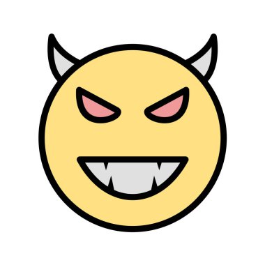 Moda Biçimli Emoji Simgesi İzole Arkaplan 