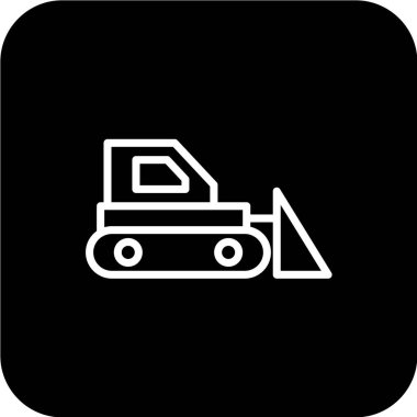 Bir forklift simgesinin vektör çizimi