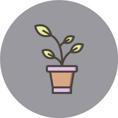 bitki ağ ikonu vektör illüstrasyonu 