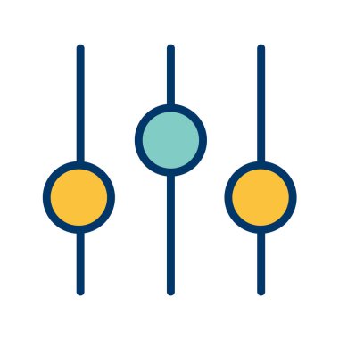 Multimedya düz simgesi beyaz arkaplanda izole edildi