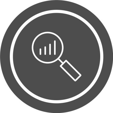 büyütme cam vektör simgesi