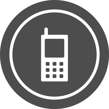 Cep Telefonu Simgesi Moda Biçiminde İzole Arkaplan