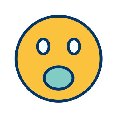 Moda Biçimli Emoji Simgesi İzole Arkaplan 