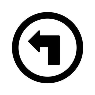 Yol simgesi, vektör illüstrasyonu