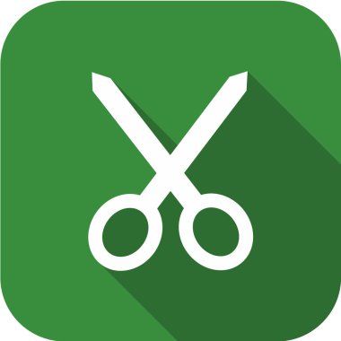 Makas simgesi. vektör illüstrasyonu