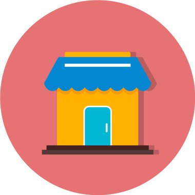 Alışveriş ve perakende satışı vektör simgesi.