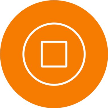 Multimedya düz simgesi beyaz arkaplanda izole edildi