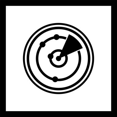 Radar Simgesi Moda Biçiminde İzole Arkaplan