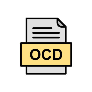 dosya biçimi simgesi, vektör illüstrasyonu