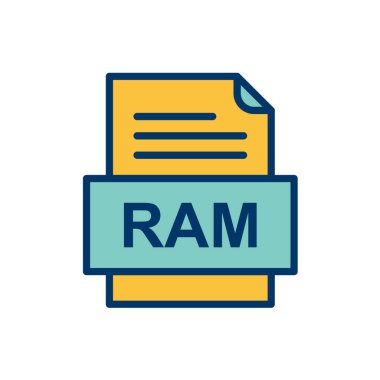 tipik dosya biçimi vektör illüstrasyonu 