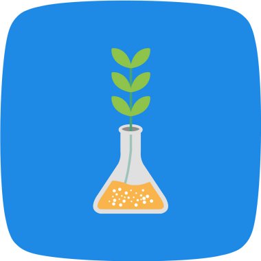 Kimyasal laboratuvar ikonu. vektör illüstrasyonu