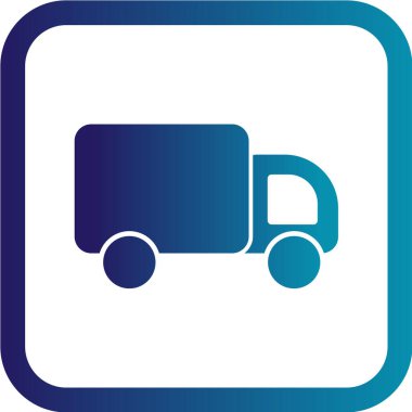 Otomobil Düz Vektör Simgesi  