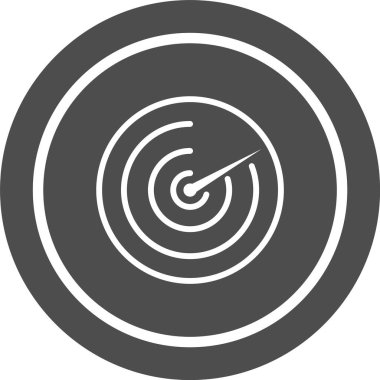 Radar Simgesi Moda Biçiminde İzole Arkaplan