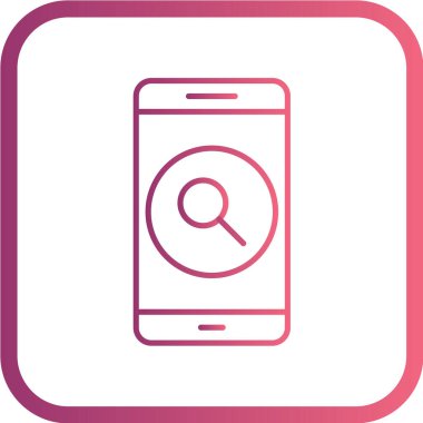 Modern telefon simgesinin vektör illüstrasyonu 