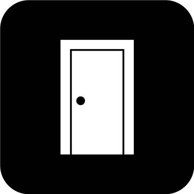 Kapı simgesi. vektör illüstrasyonu