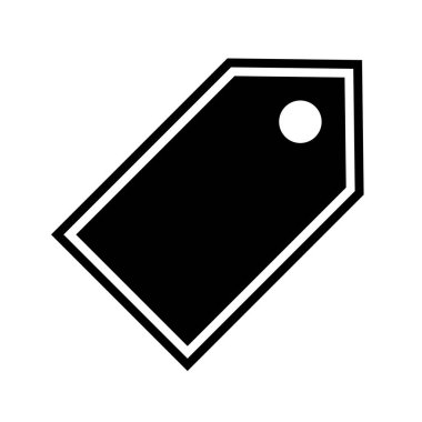 Moda Biçiminde Etiket Simgesi İzole Arkaplan