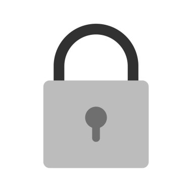 Moda Biçimli Güvenlik Simgesi İzole Arkaplan