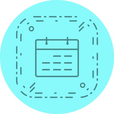 Moda biçimi izole edilmiş arkaplanda takvim simgesi 