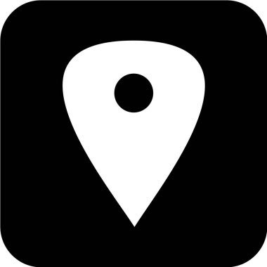 Harita işaretleyici simgesi, vektör illüstrasyonu