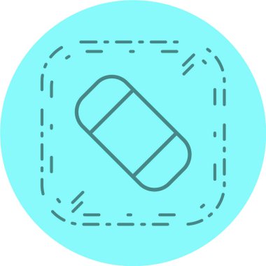 Modern b 'nin vektör illüstrasyonu ikon tıbbi hapından yoksun