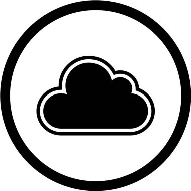 bulut vektör simgesi, illüstrasyon