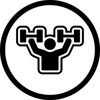 Moda Biçiminde Egzersiz Simgesi İzole Arkaplan