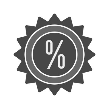 Moda Biçiminde İndirim Simgesi İzole Arkaplan